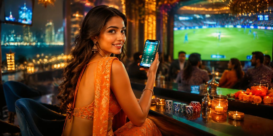 Cricket betting gameplay interface on mobile in India
