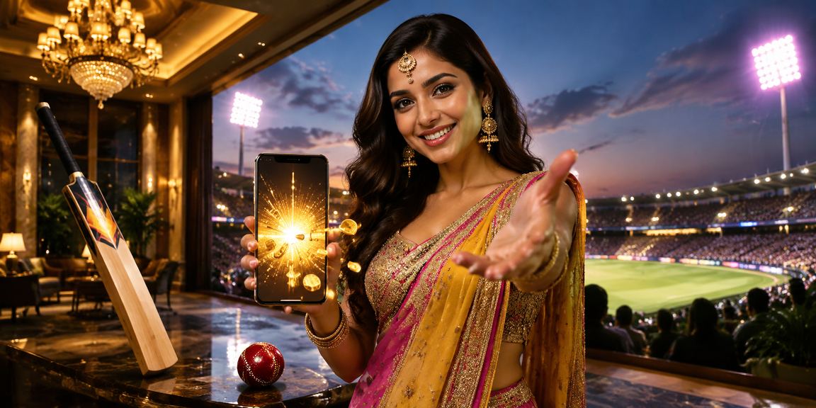 Indian cricket match betting scene with enthusiastic fans