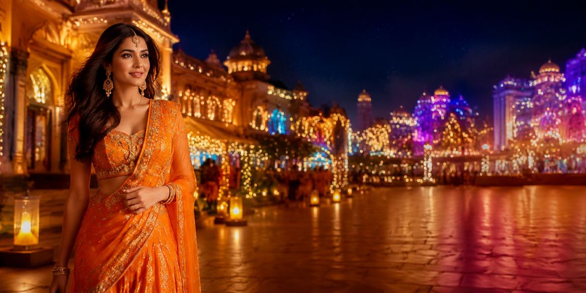 Night market entertainment scene in India with casino and betting overlay